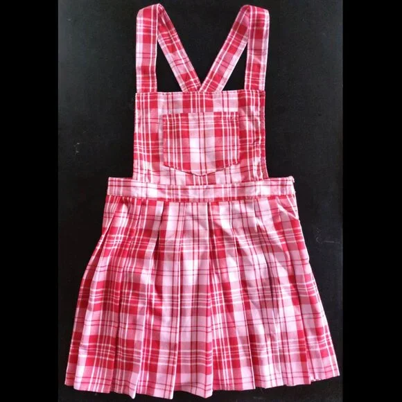 Collusion Pleated Overall Pinafore Mini Dress - Picture 2 of 6